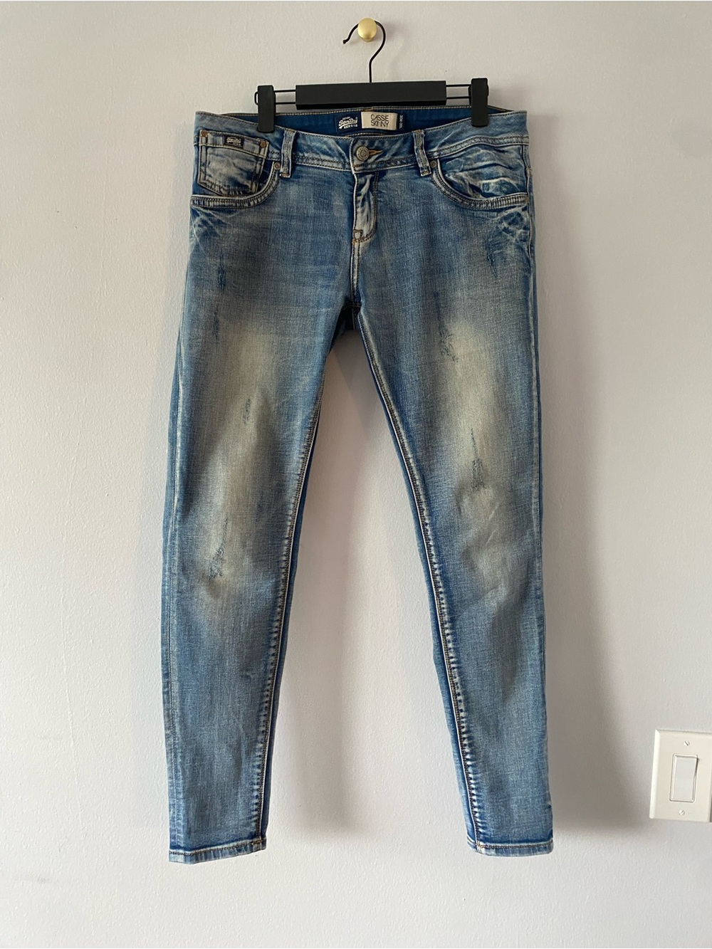 Superdry Women's Light Blue Cassie Skinny Jeans